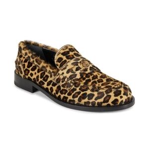 Roberto Cavalli Leopard Leather Penny Loafers. Size 11